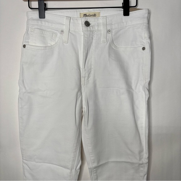 Madewell Curvy High-Rise Skinny Jeans in Pure White NWT size 26 - Picture 4 of 16